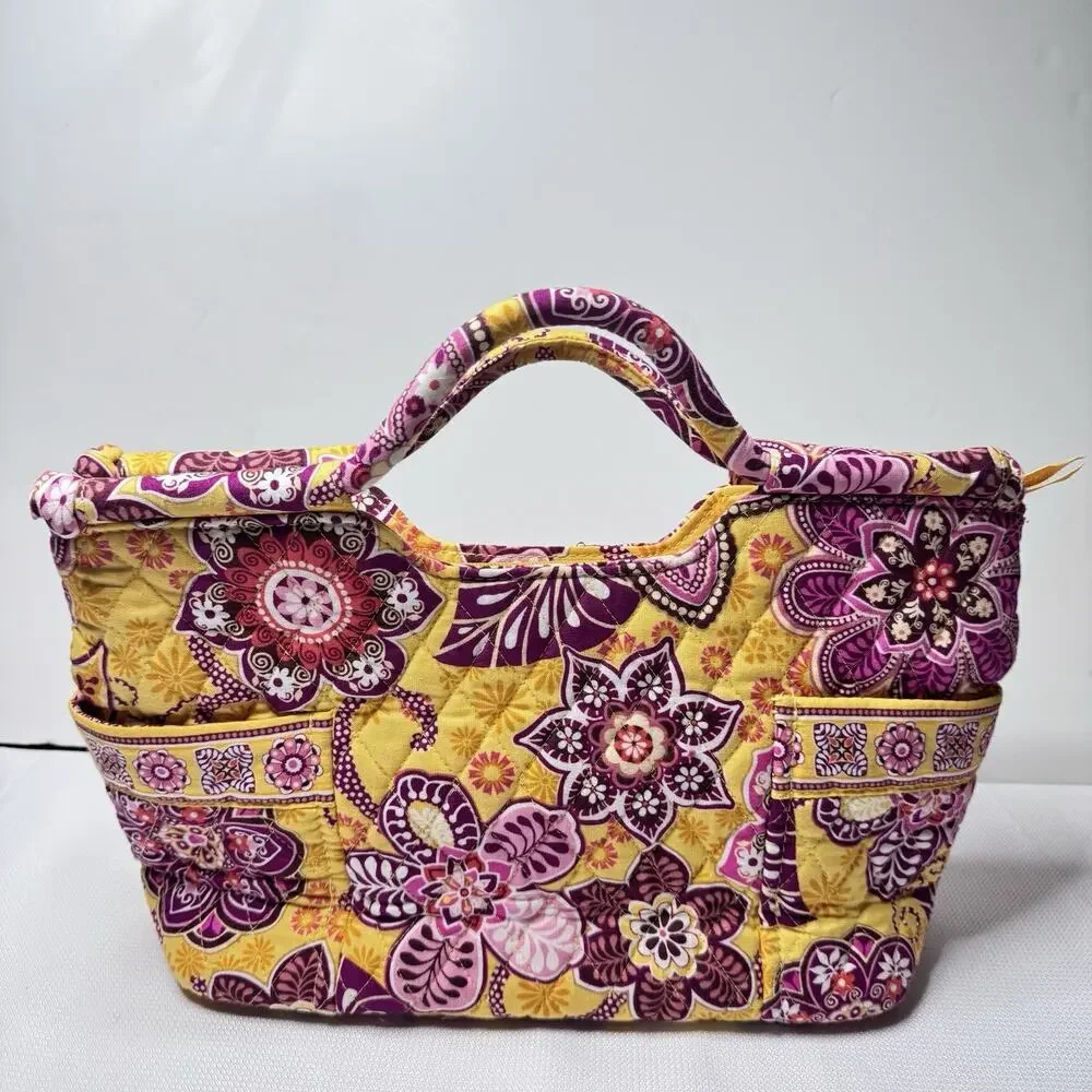 Vera Bradley Bali Gold Side by Side Satchel